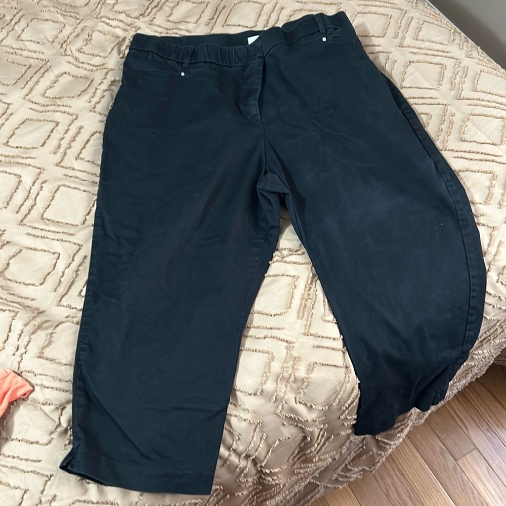 Kim rogers capri black pants